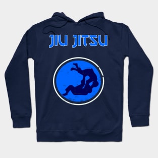 jiu-jitsu jiu jitsu bjj mma blue dot Hoodie